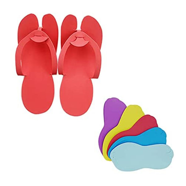 Anti-Slip Disposable Slippers Flip Flops For Pedicure Spa Foot Bath Nail Salon - Image 3