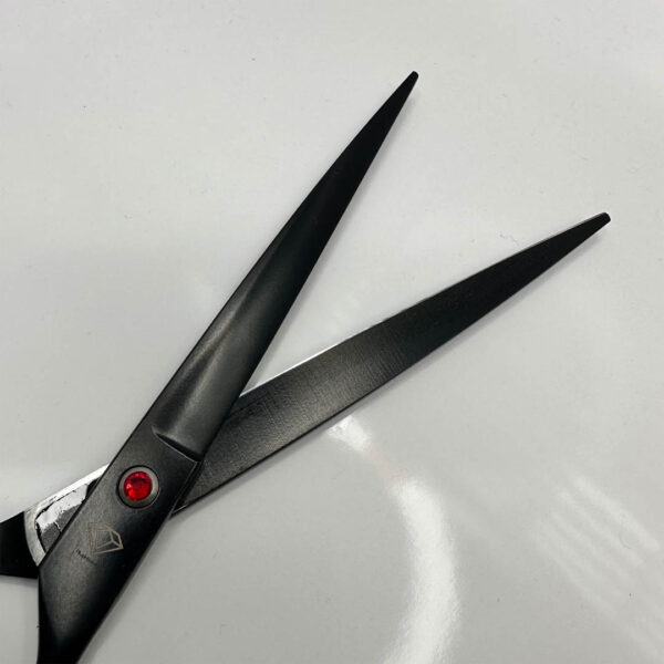 8 Inch Professional Hair Cutting Scissors Black Color - Image 4