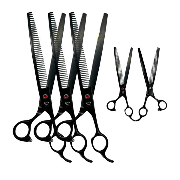 8 Inch Thinning Scissor Black Color