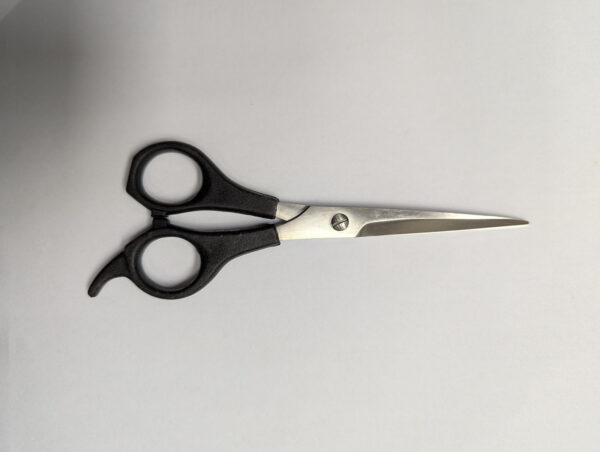 Scissors Black Plastic Handle - Image 2