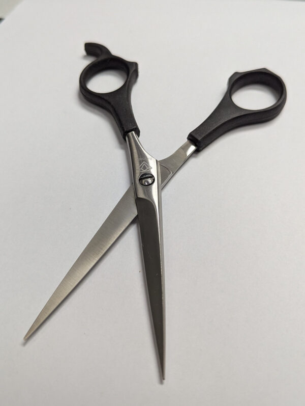 Scissors Stainless Black Plastic Handle